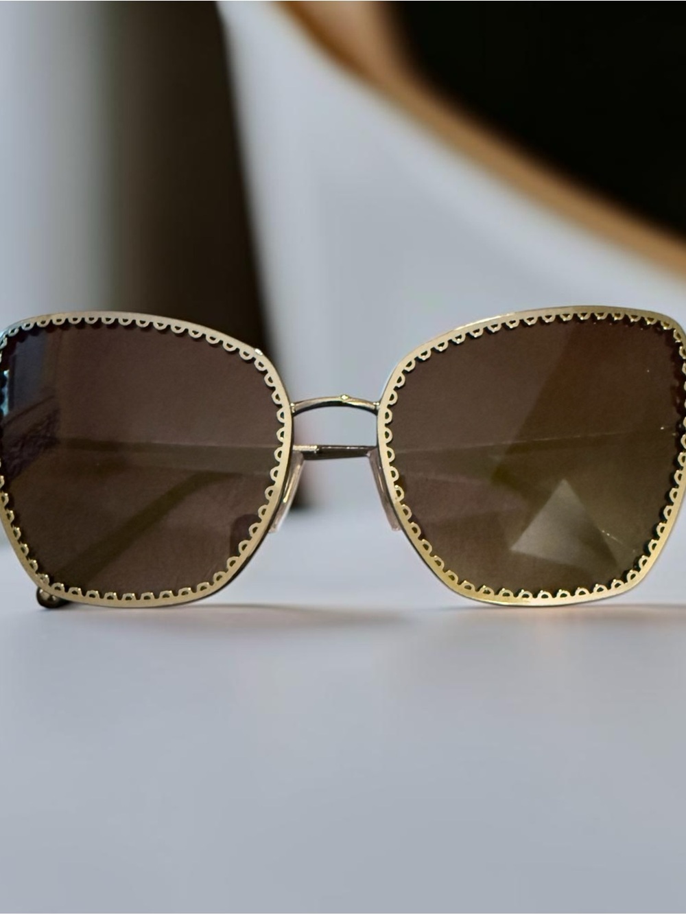 Like new Dolce & Gabbana DG2212 12986F Women's Sunglasses Cat Eye silver  61mm